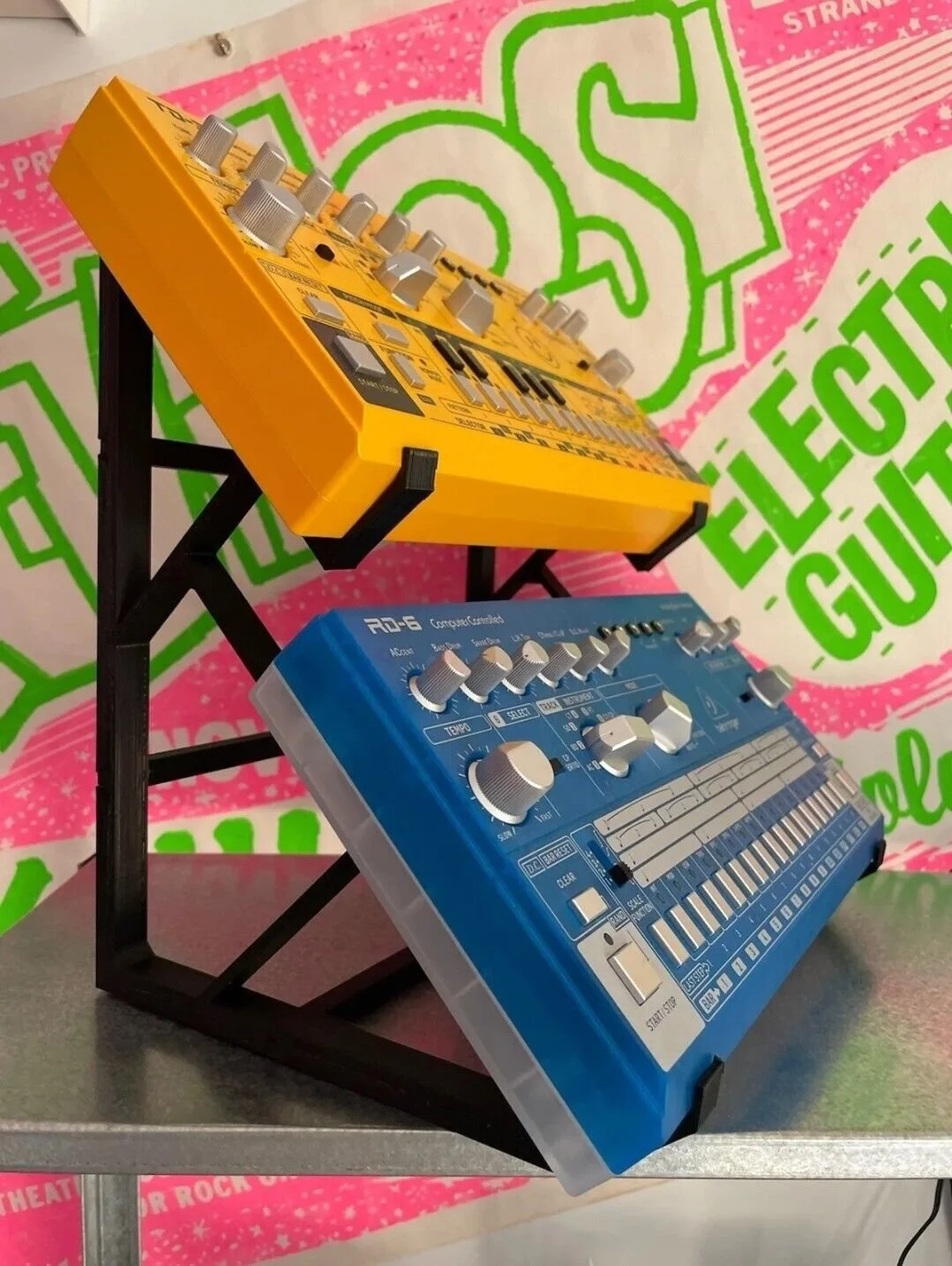 2 Tier Behringer Grind Crave Spice Edge TD-3 RD-6 Desktop Stand